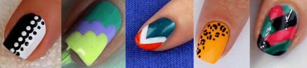 5 Easy Nail Art Designs and tutorials for Beginners at Home