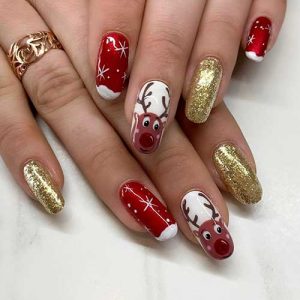 77 Outstanding Christmas Nail Designs to Celebrate This Year | Stylish ...