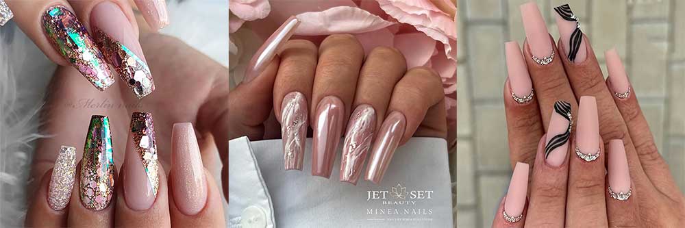 Gorgeous Nude Coffin Nails Ideas