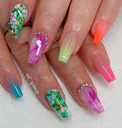 Cute Summer Ombre Nails 2020 Ideas | Stylish Belles