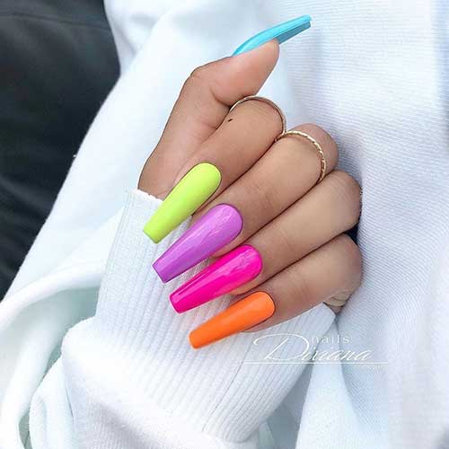 Cute Spring Long Coffin Nails Ideas of 2020 | Stylish Belles