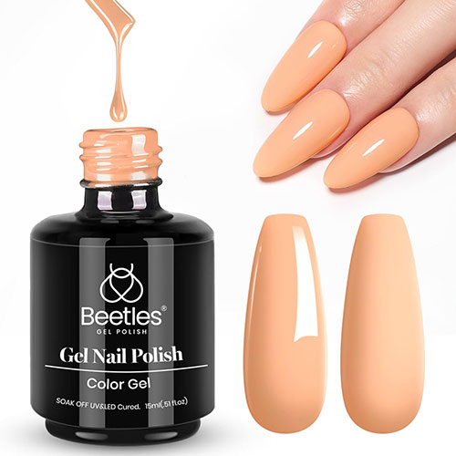 The Beetles Peach Gel Nail Polish for creating stunning peach nail art designs