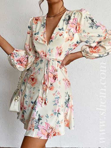 29 Stylish Floral Print Shein Dresses For Summer Season 2609