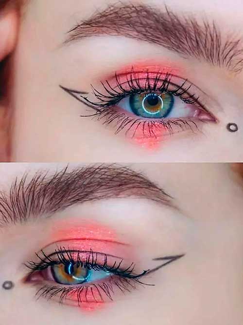 Beautiful graphic eyeliner look - Fall Makeup Looks 2022