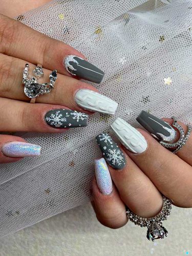 The Best Grey Nail Designs To Try In Winter 2022 2023