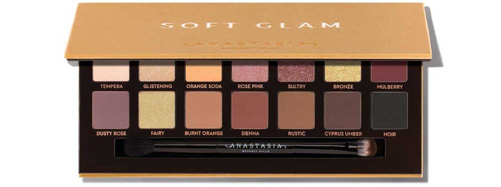 Anastasia Beverly Hills Soft Glam Eyeshadow Palette is one of the best Christmas eyeshadow palettes.