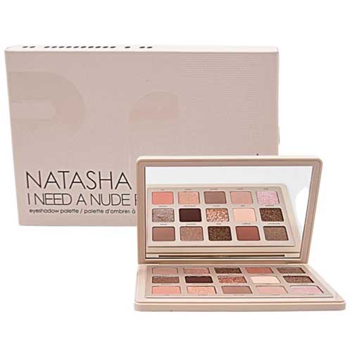 The Natasha Denona I Need A Nude Eyeshadow Palette displayed, featuring a variety of nude tones perfect for versatile makeup looks.