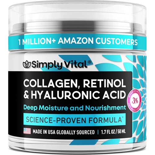 SimplyVital Collagen, Retinol & Hyaluronic Acid Cream